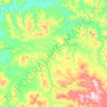 Mapa topográfico Огоджа, altitud, relieve