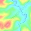 Mapa topográfico Aldeia Sucupira, altitud, relieve