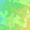 Mapa topográfico Poulet, altitud, relieve