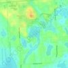 Mapa topográfico Tioga Lake, altitud, relieve