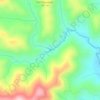 Mapa topográfico Hendersonville Reservoir, altitud, relieve