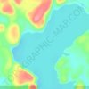 Mapa topográfico Cloud Lake, altitud, relieve