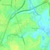 Mapa topográfico Kent Acres, altitud, relieve
