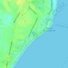 Mapa topográfico Lagoa da Chica, altitud, relieve