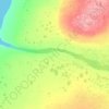 Mapa topográfico Koukdjuak River, altitud, relieve