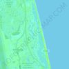 Mapa topográfico Sawgrass, altitud, relieve
