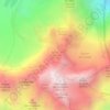 Mapa topográfico Glacier Supérieur d'Arsine, altitud, relieve