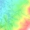 Mapa topográfico El Aguila, altitud, relieve