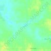 Mapa topográfico Cedar River, altitud, relieve