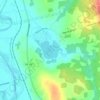 Mapa topográfico Memramcook Lake, altitud, relieve