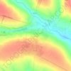 Mapa topográfico Хилково, altitud, relieve