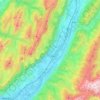 Mapa topográfico Vallée du Grésivaudan, altitud, relieve