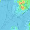 Mapa topográfico Battery Park, altitud, relieve