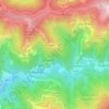 Mapa topográfico Crosatto, altitud, relieve