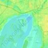 Mapa topográfico Солнечный остров, altitud, relieve