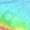 Mapa topográfico Las Sendas, altitud, relieve