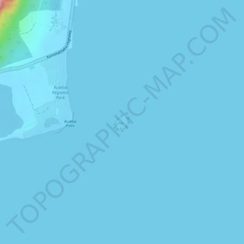 Mapa topográfico Mokoliʻi, altitud, relieve