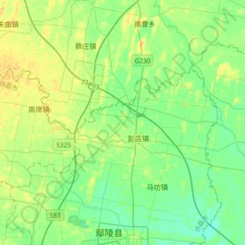Mapa topográfico 双洎河, altitud, relieve