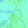 Mapa topográfico Bued River (Cayanga River), altitud, relieve