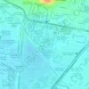 Mapa topográfico Áreas Verdes Lomas Estrella, altitud, relieve