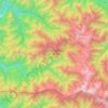 Mapa topográfico Kamlang WLS/Tiger Reserve, altitud, relieve