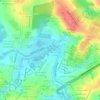 Mapa topográfico Bacia de Contenção de Enchentes Jardim Abaeté, altitud, relieve