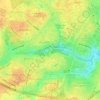 Mapa topográfico Аллея в честь 35-летия Московского района Минска, altitud, relieve