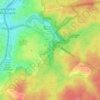 Mapa topográfico Kasteel van de Drij Borren, altitud, relieve