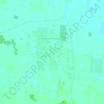 Mapa topográfico Явлено-Покровка, altitud, relieve