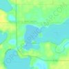 Mapa topográfico Rattlesnake Island, altitud, relieve