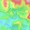 Mapa topográfico Monbulk Creek, altitud, relieve