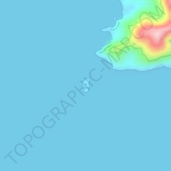 Mapa topográfico Ilha da Sororoca, altitud, relieve