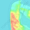 Mapa topográfico Sleeping Bear Dunes, altitud, relieve