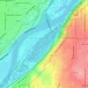 Mapa topográfico Pickerel Lake, altitud, relieve