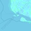 Mapa topográfico Marshall Island, altitud, relieve