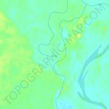 Mapa topográfico Оклан, altitud, relieve