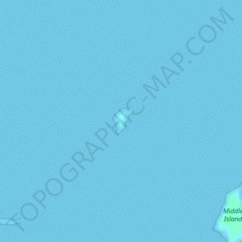 Mapa topográfico Murray Island, altitud, relieve