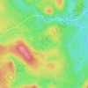 Mapa topográfico Lac Laurent, altitud, relieve