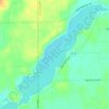 Mapa topográfico Big Pine Lake, altitud, relieve