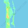 Mapa topográfico Windermere Island, altitud, relieve