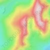 Mapa topográfico Dow Crag, altitud, relieve