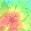 Mapa topográfico Кулебякино, altitud, relieve