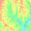 Mapa topográfico San José, altitud, relieve