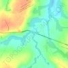 Mapa topográfico Córrego das Palmeiras, altitud, relieve