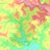Mapa topográfico Reserva Ecológica Mata do Pau Ferro, altitud, relieve