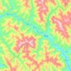 Mapa topográfico 玉曲, altitud, relieve