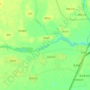 Mapa topográfico 中易水河, altitud, relieve