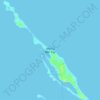 Mapa topográfico Man O War Cay, altitud, relieve