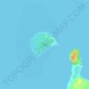Mapa topográfico Magalawa Island, altitud, relieve