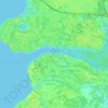 Mapa topográfico Julington Creek, altitud, relieve